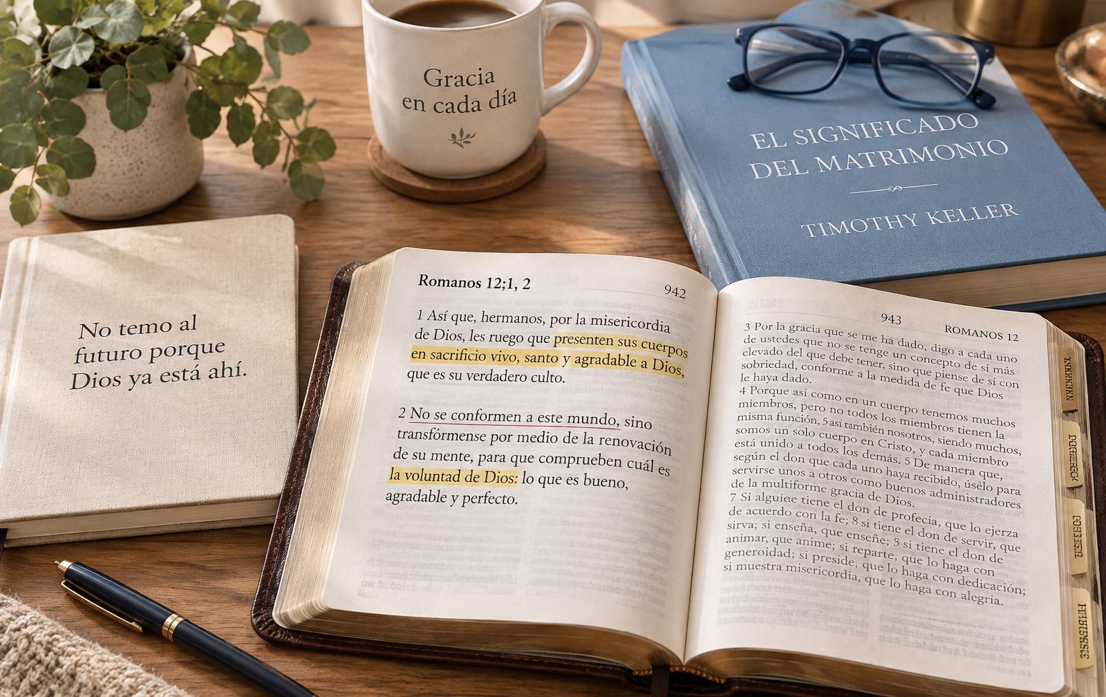 Escena cálida de lectura y reflexión